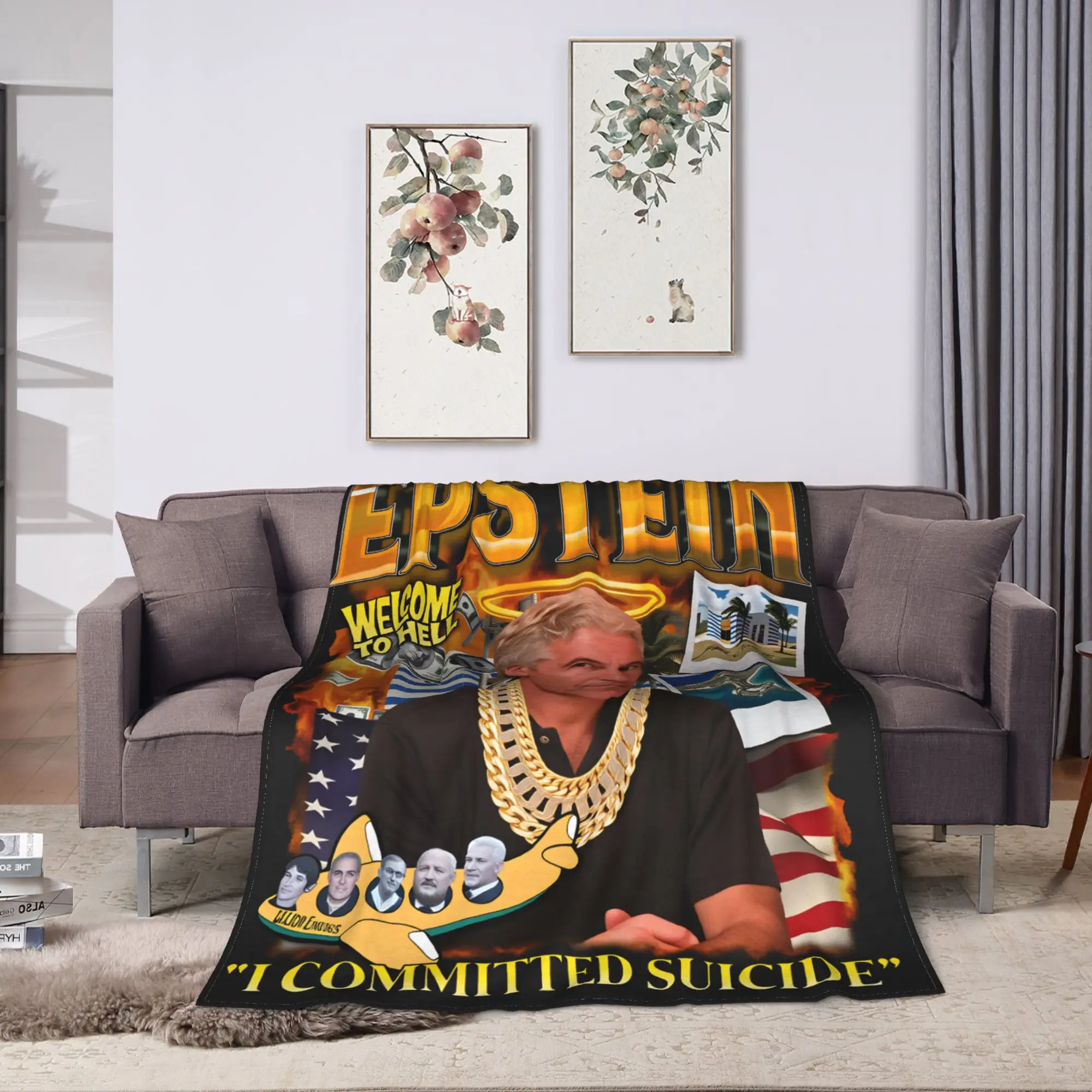 مضحك جيفري Epstein لينة بطانية دافئة الزخرفية أفخم رمي بطانية الجدة الأريكة السرير الفانيلا المفرش أريكة غطاء سرير