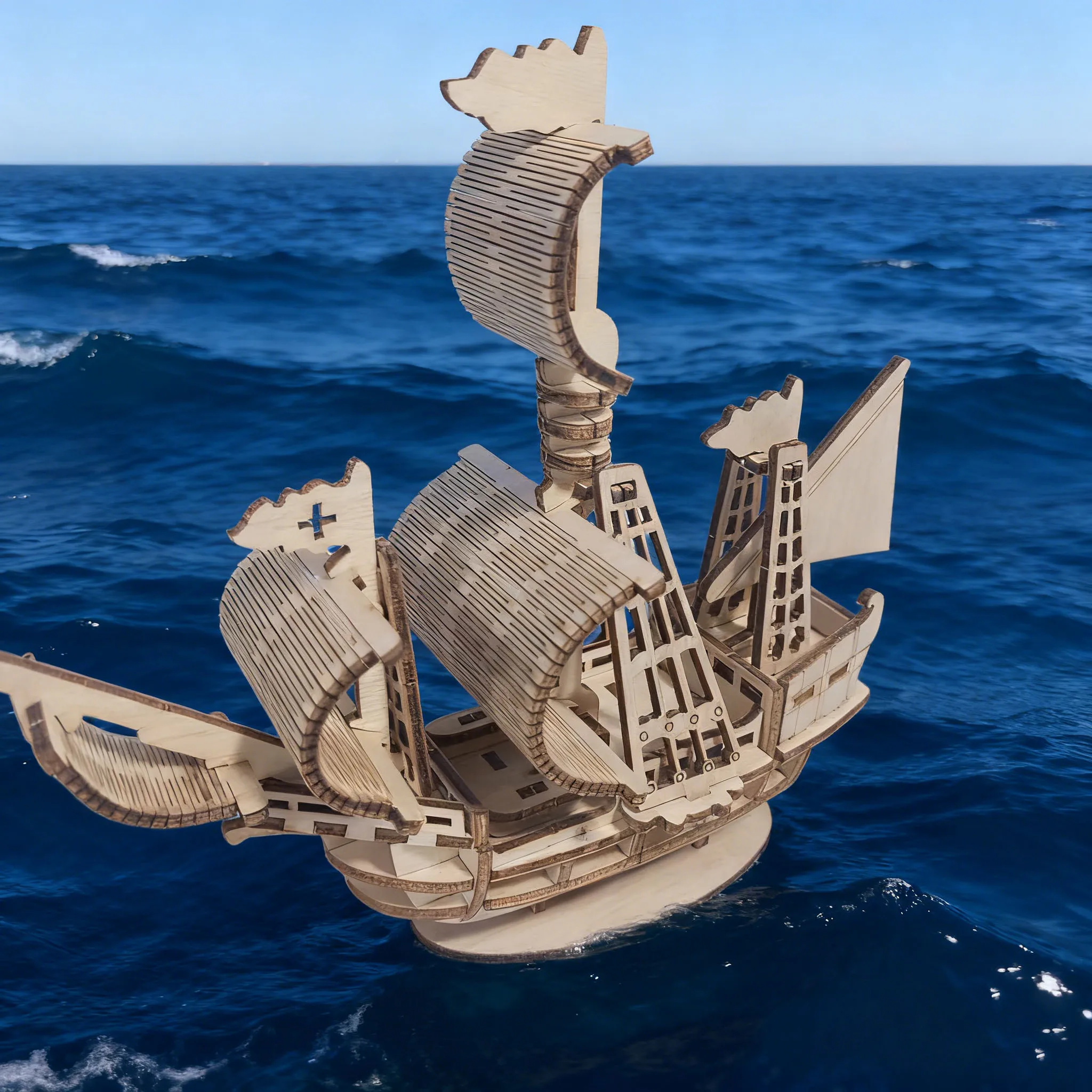 

3D деревянная модель парусника, идеальный праздничный подарок: идеально подходит для Хэллоуина, Рождества, Дня святого Валентина и дней рождения.