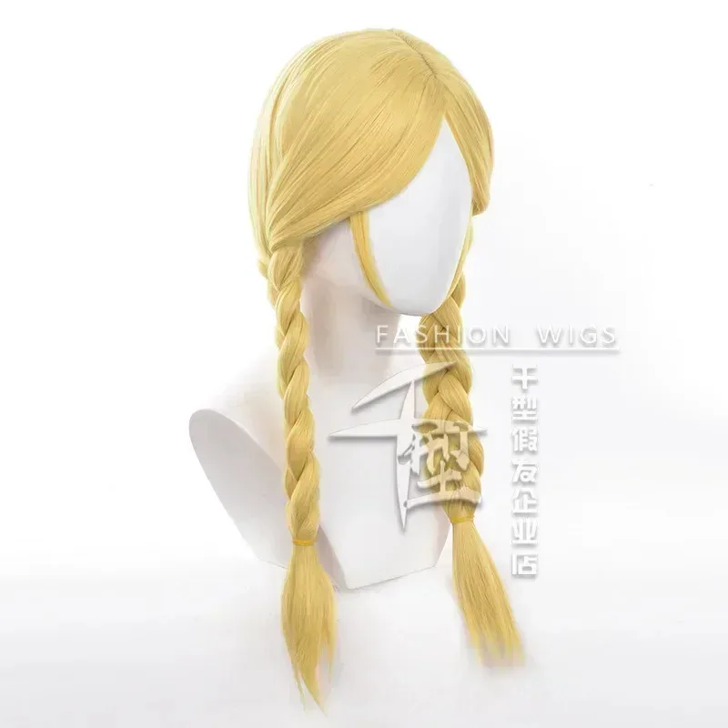 Jogo identidade v anne lester cosplay peruca unisex longo trançado cabelo cosplay anime resistente ao calor perucas sintéticas