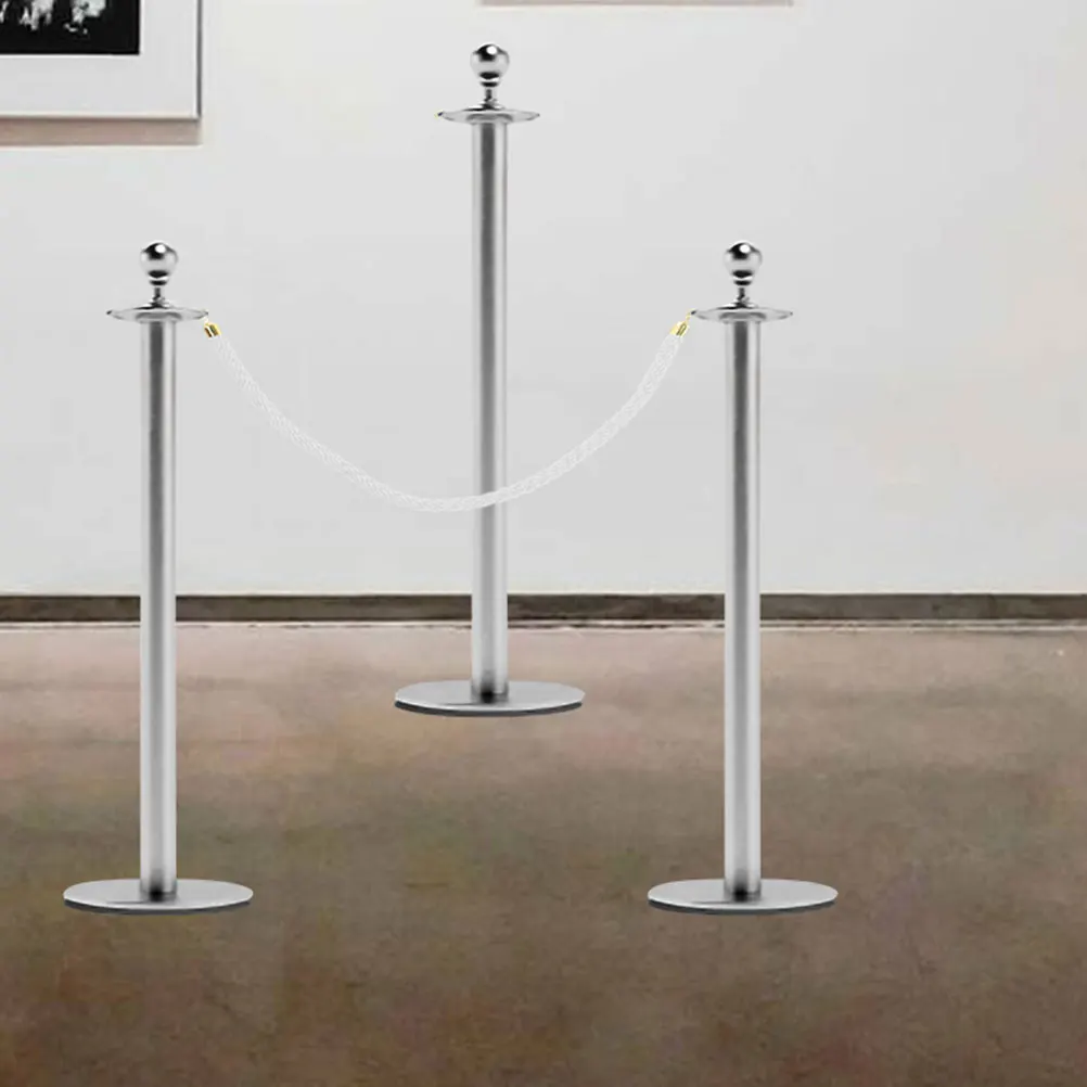 Braided Stanchion 1M Red Crowd Control Barrier With Hook For Events Durable Weather Resistant Rope For Malls Exhibitions