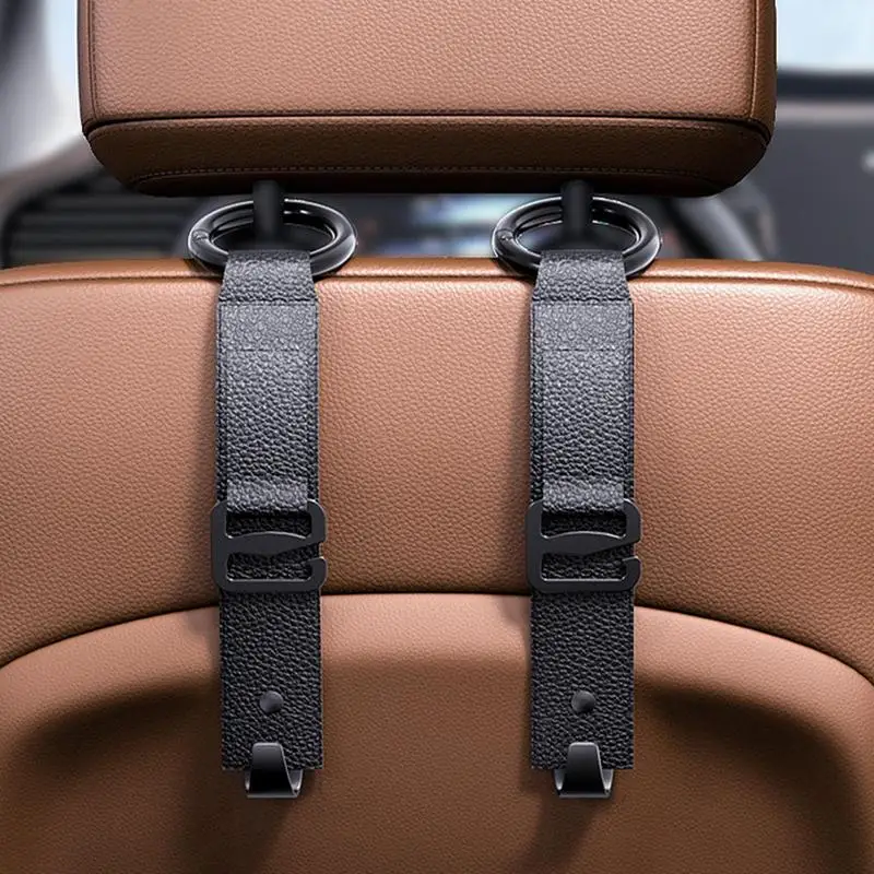 Car Purse Hook Automotive 360 Degree Rotating Headrest Hook Reusable Portable Bag Hanger With Large Bearing Load For Travel