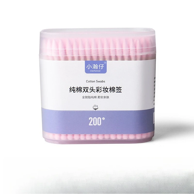 Colorful Makeup Remover Cotton Swabs Double Headed Spiral Pointed Tips for Eyeliner Cleaning and Cosmetic Application