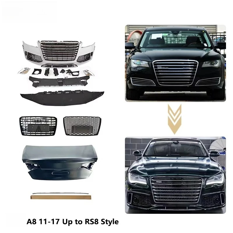 

STLF New Restart PP Body Kit for AUDIs A8 2011-2018 | RS8 Style Upgrade | Bolt-On | Direct Fit OEM