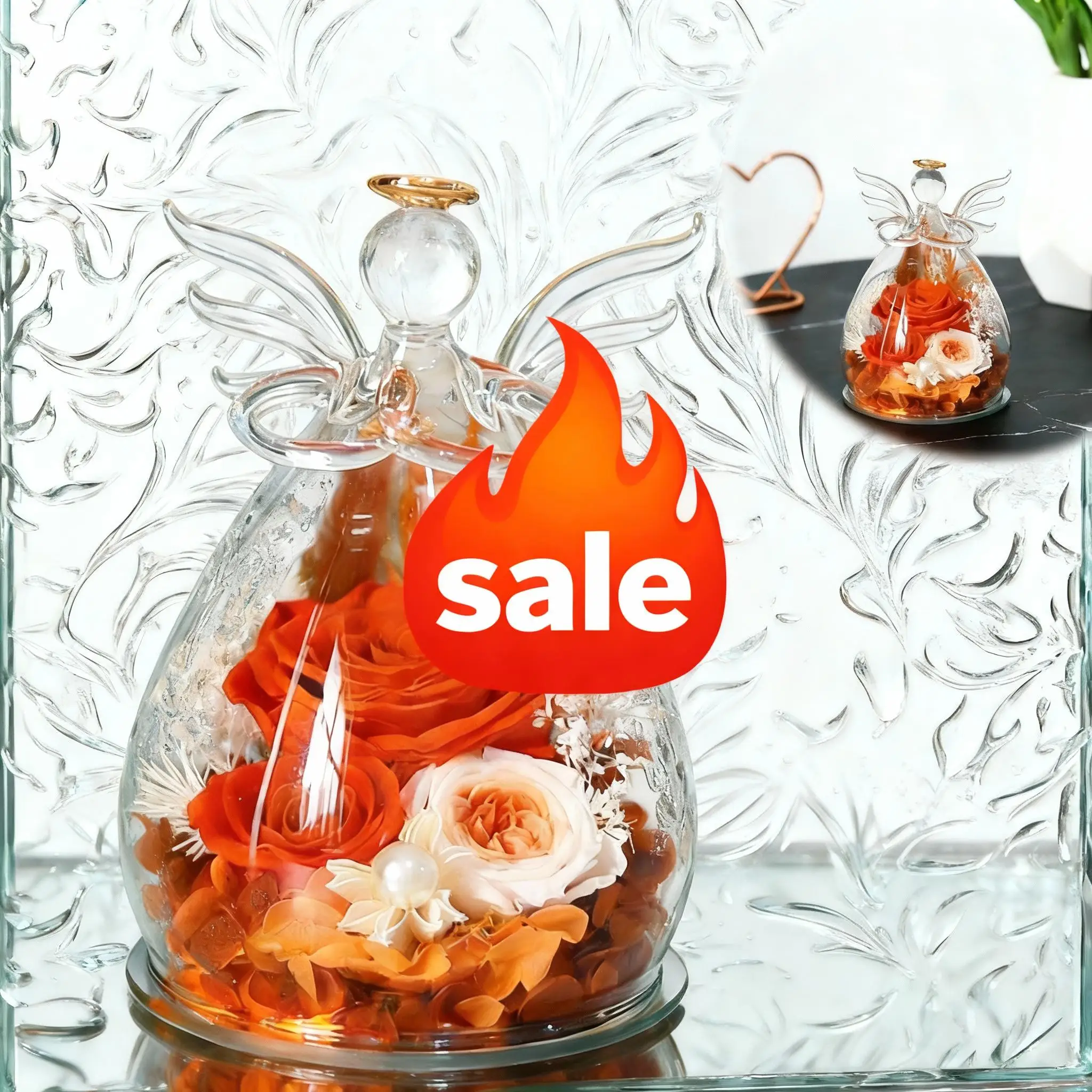 

Стабилизированная роза в стеклянном куполе: Декор для свадьбы, вечный цветок, подарки на Рождество, День святого Валентина, День матери для женщин и мам