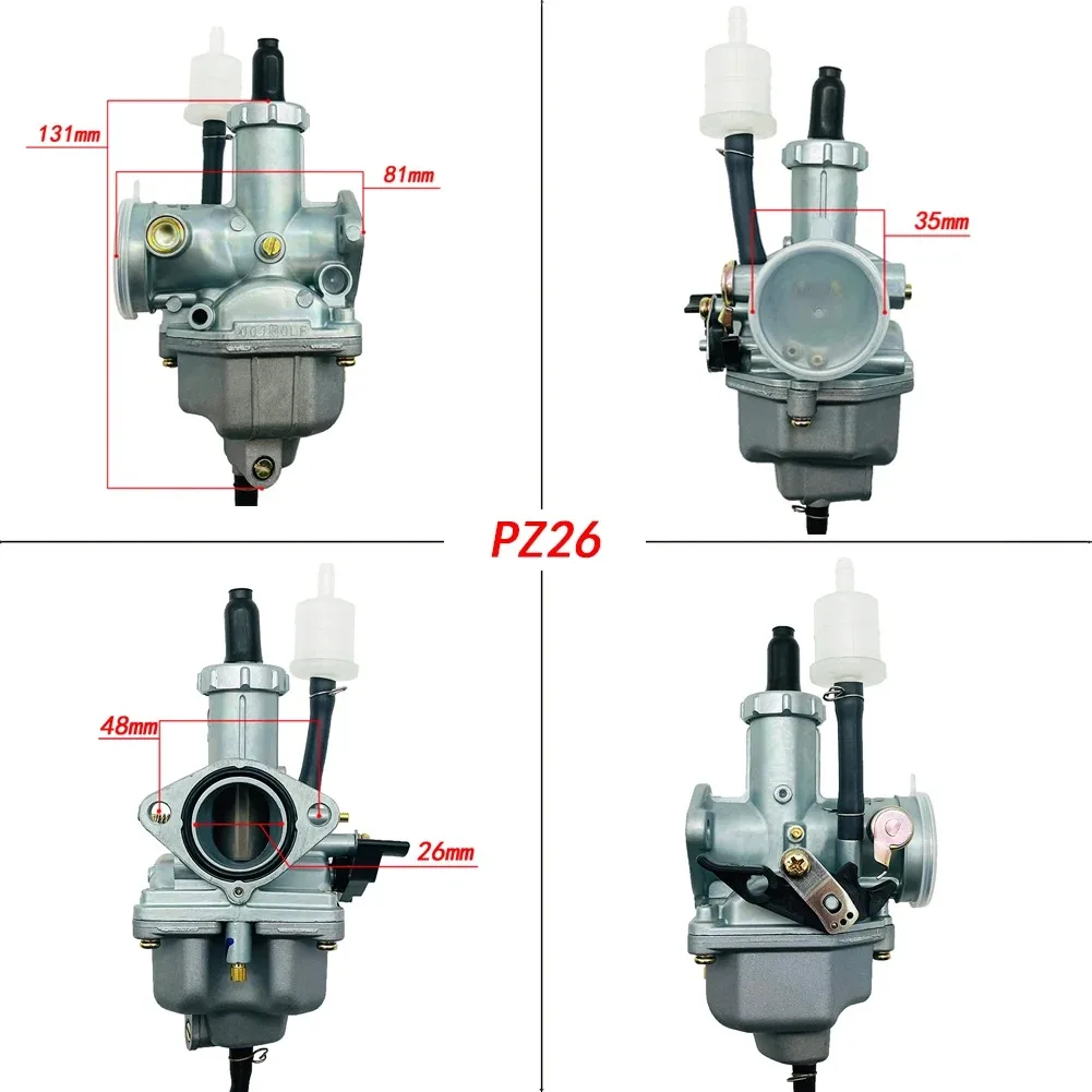 PZ26 Hon Da CB125 XL125S TRX250 250EX CRF100 XR125 Cg125 Tmx155 Akt150 Xr200 Xr150 XR200 Motorcycle Carburetor With Oil Filter
