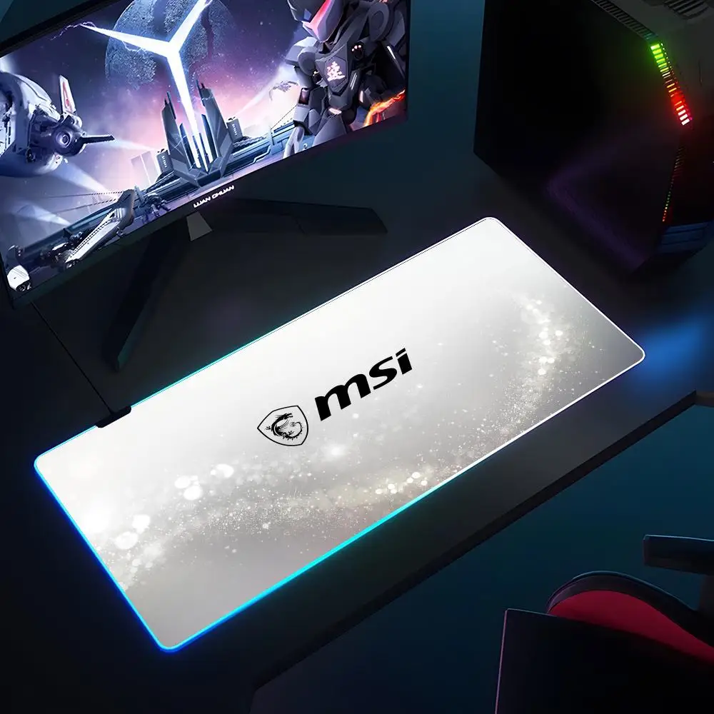 MSI Rgb Mouse Pad RGB Luminous 700X400mm Large Table Pad Encrypted Anti Skid Super Large Mouse Pad