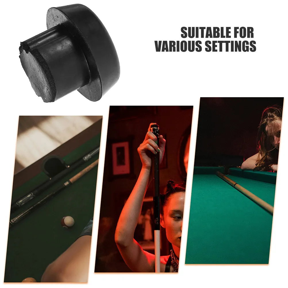 20Pcs Pool Cue Bottom Plug Black ABS Rear Plug for Billiard Cue Protection Extended Lifespan Precision Crafted Stable Balance