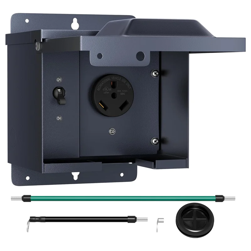 

-1 Распределительная коробка для автодома, 30 А, американская распределительная коробка для автофургона, распределительный шкаф, розетка с автоматическим выключателем, прочный