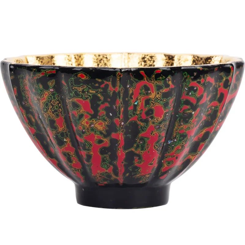 

Ceramic Kung Fu tea set master cup high-end single teacup flower-shaped cup gift box