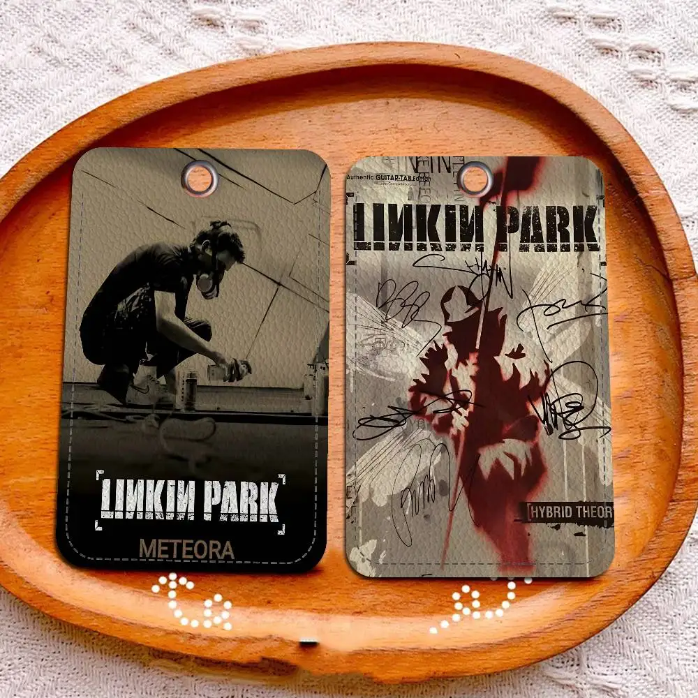 حاملي بطاقات L-linkin P-park الكلاسيكية لبطاقة هوية الطالب، أغطية حماية لبطاقات الوصول إلى الحرم الجامعي للطلاب، سلسلة مفاتيح #2