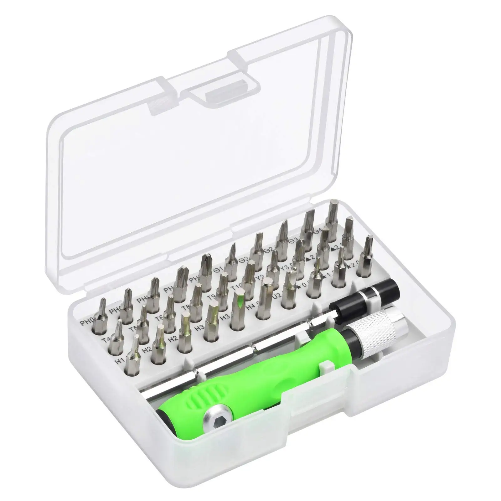 SMARLAN 32 In 1 Screwdriver Set Precision Mini Magnetic Screwdriver Bits Kit Phone Mobile IPad Camera Maintenance Tool Repair