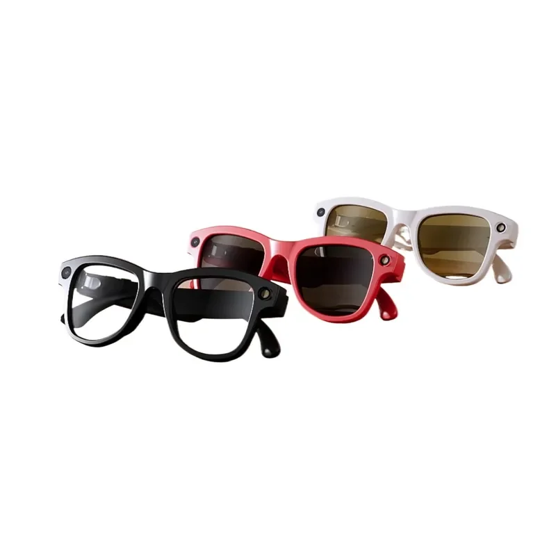 Smart Glasses AI Translation 8MP Camera WiFi Real Time Photo Object Recognition Reversible Charging Case Hands Free Voice