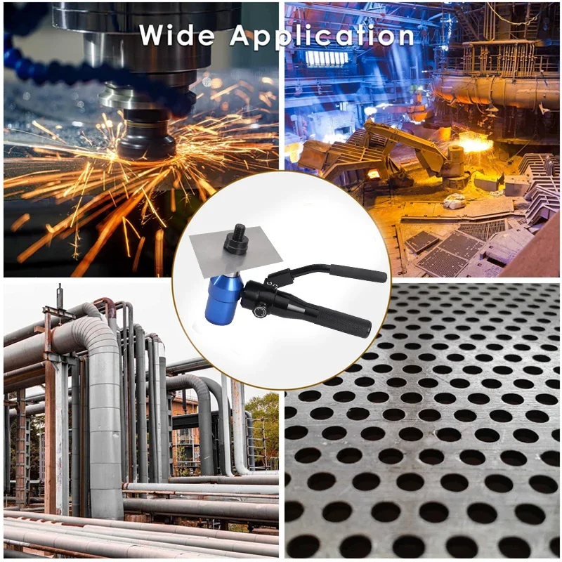 Manual Hydraulic Punch Tool TPA-8 Can Punch 22.5-61.5mm in The 3.5mm Mild Steel