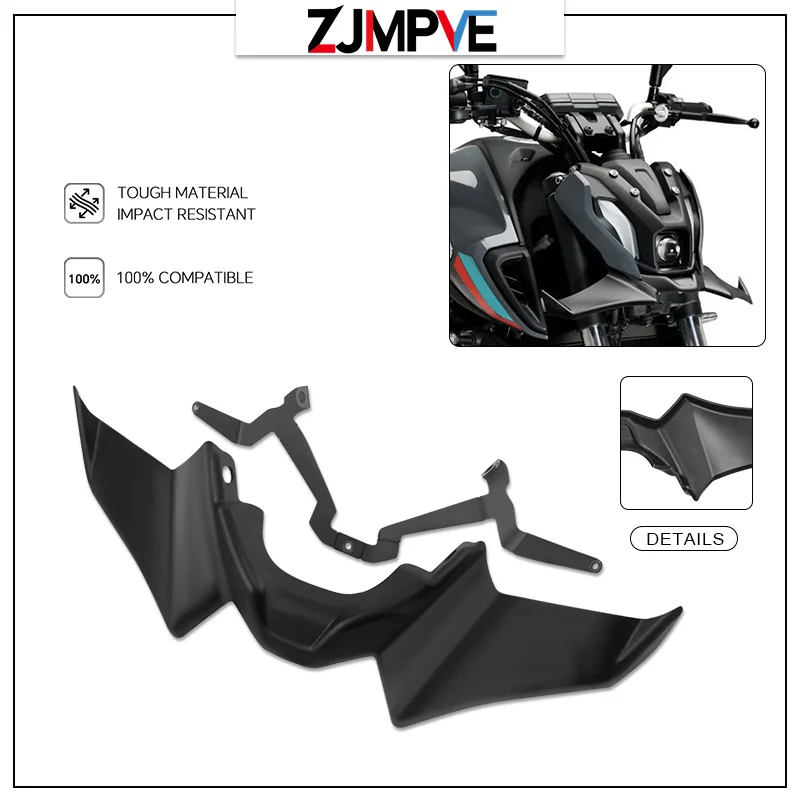 

MT07 2024 Motorcycle Wing Deflector For MT-07 MT 07 21-24 Sport Downforce Naked Forntal Spoilers Aerodynamic Accessories mt07
