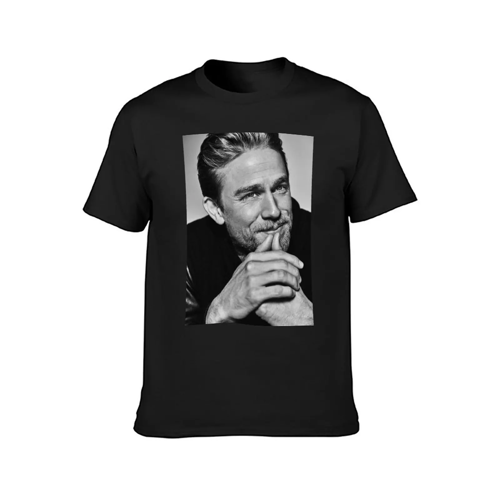 charlie hunnam T-Shirt oversizeds plain mens t shirts casual stylish