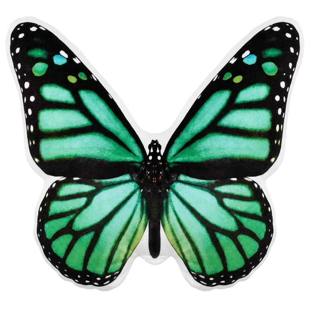 Butterfly Insect Monarch Nature Tropical Wings Plush Pillow Cushion Irregular Stuffed Throw Pillow Home Decor Gift Sofa
