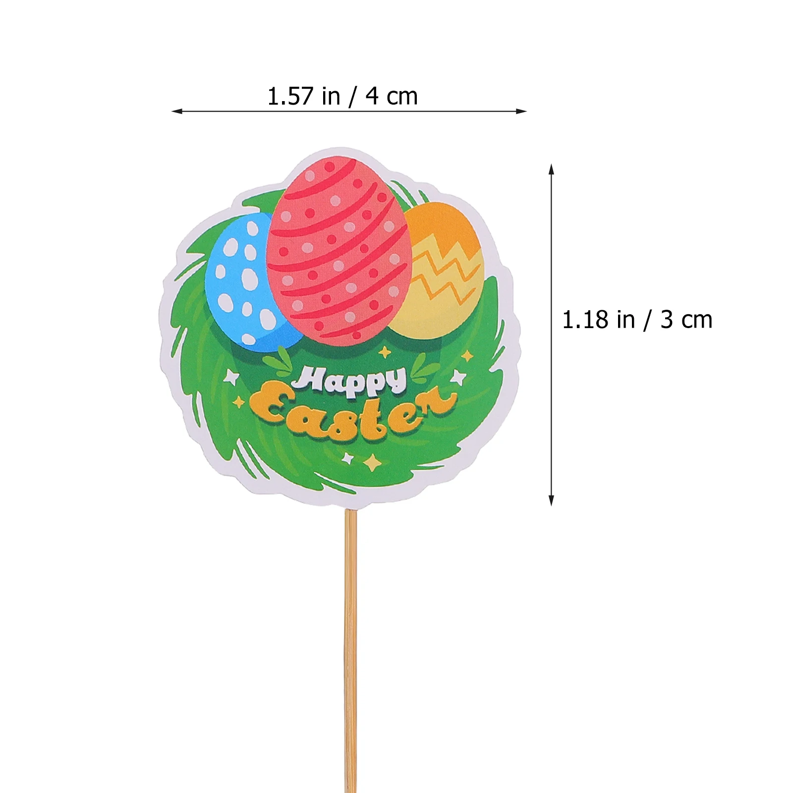 

Easter Cake Toppers Picks Cupcake Dessert Party Supplies Stylish Food Props Easter Egg Insert Cards Safe Materials