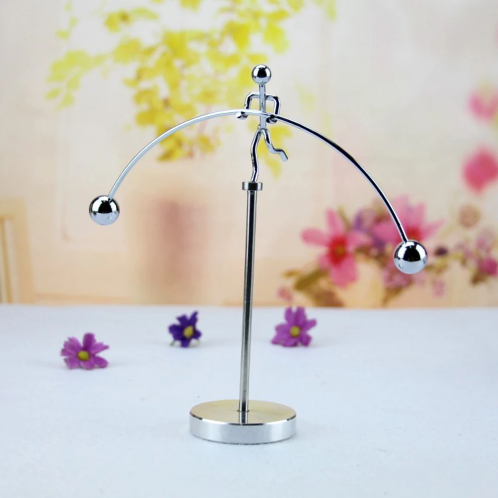 

Metal Motion Iron Figurine Dynamic Balancing Toy Desktop Decoration Physics Learning Gift Student Science Classroom Building