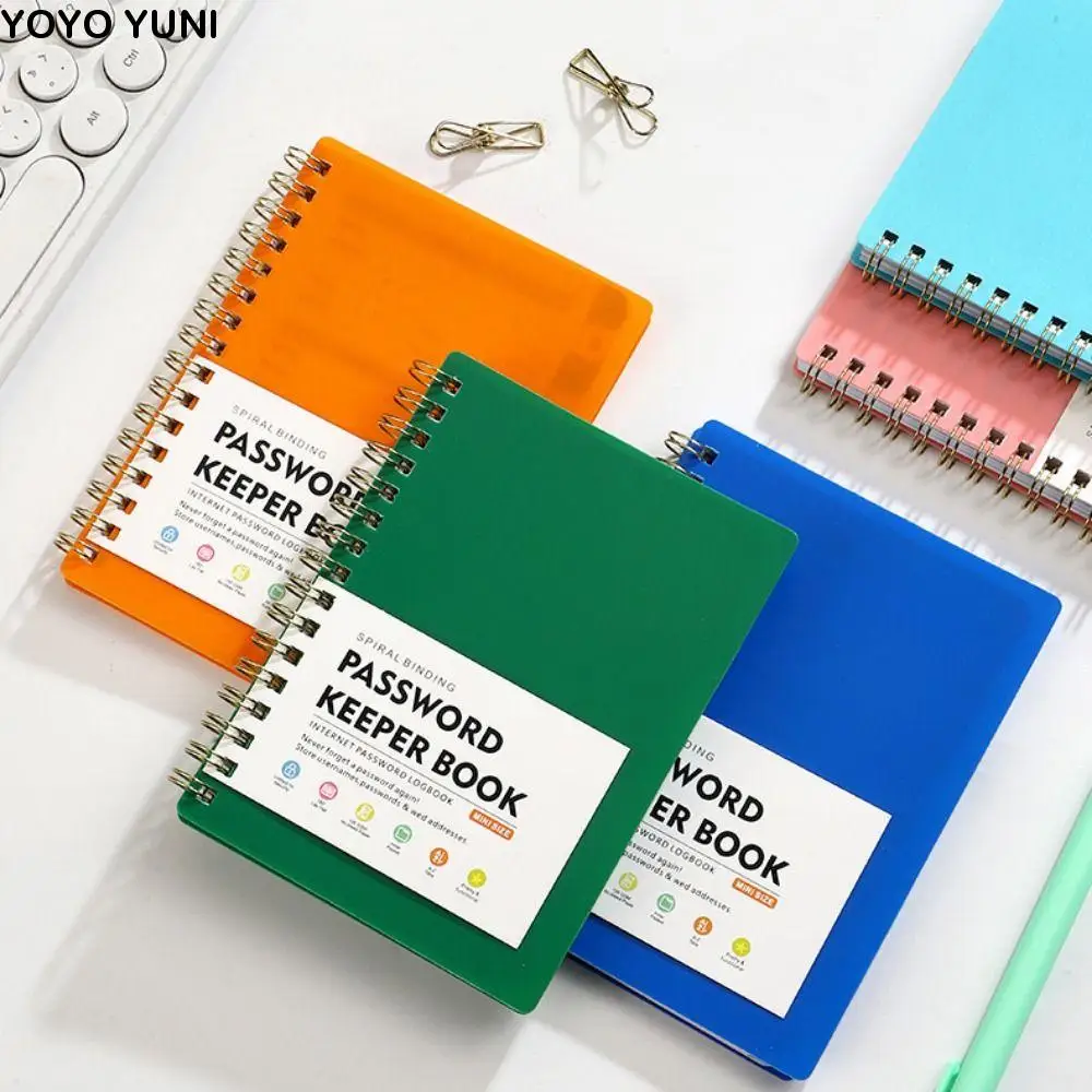 

With Alphabetical Tabs Spiral Password Keeper Book Coil Book A6 MINI Size Password Keeper Notebook Saving Website Logins