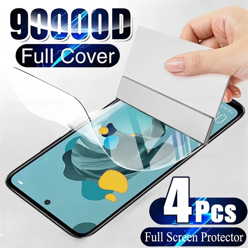 4Pcs Hydrogel Film Screen Protector For Huawei P40 P30 P20 P50 Lite For Huawei Mate 20 30 40 50 60 Film Lite Pro Full Protector