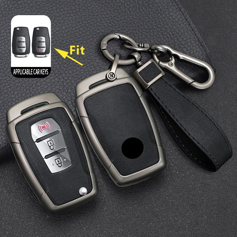 

Car Key Case for Ssang Yong G4 Rexton Rodius Korando Kyron Sanka Actyon Tivoli Tivolan Musso SsangYong Keychain Cover Shell Fob