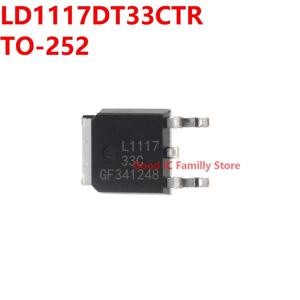 10PCS LD1117DT33CTR TO-252