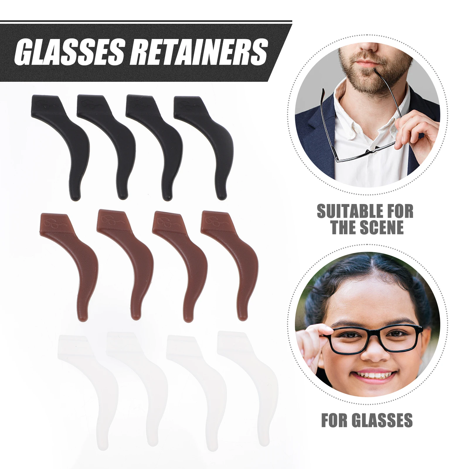 عدم الانزلاق سيليكون نظارات الساق يغطي المضادة للانزلاق الأذن الجوارب لقصر النظر نظارات التجنيب كم النظارات اكسسوارات الرياضة