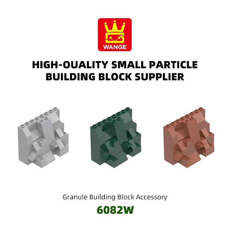 

WANGE 4Pcs/Lot 6082 Eight holes at the edge of the mountain Loose parts Compatible with Building Blocks DIY Toy Assembly Storage