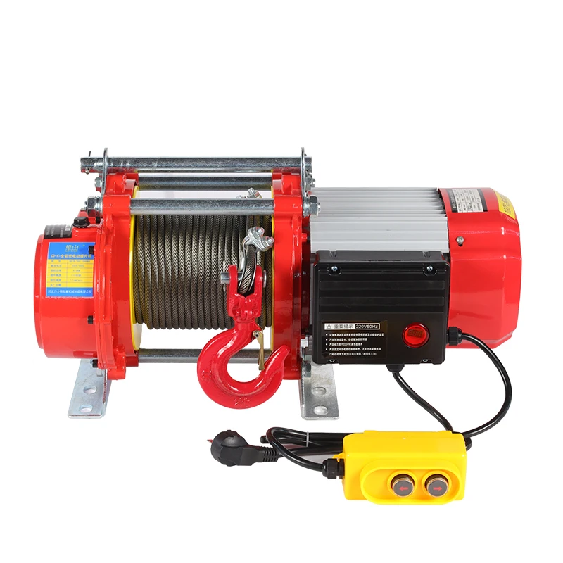 Electric Winch 1200kg-1500kg 220V with Aluminum Case Hoist Wire Rope for Aluminum Shell Elevator CE Certified