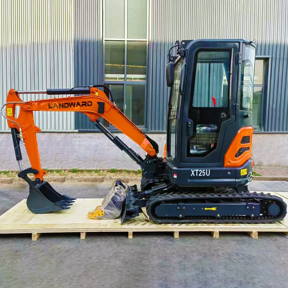 Te koop 2,5 ton rupsminigraafmachine hydraulische 1 ton kleine graafmachine China bouwmachines aangepaste graafmachine met emmer