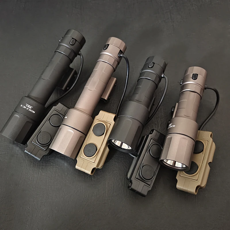 Tactical Metal REIN 2.0 LED Flashlight Weapon Hunting Scout Light With Contstant/Momentary Dual Function Switch Fit 20mm Rail