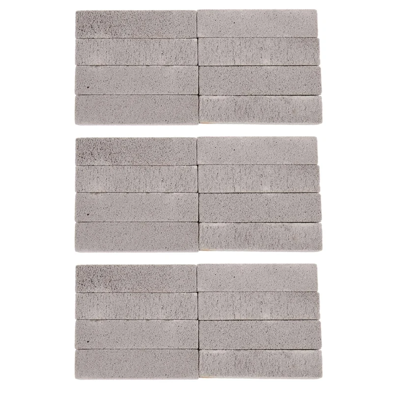 24 Pieces Pumice Stones For Cleaning Pumice Scouring Pad Grey Pumice Stick Cleaner For Removing Toilet Bowl