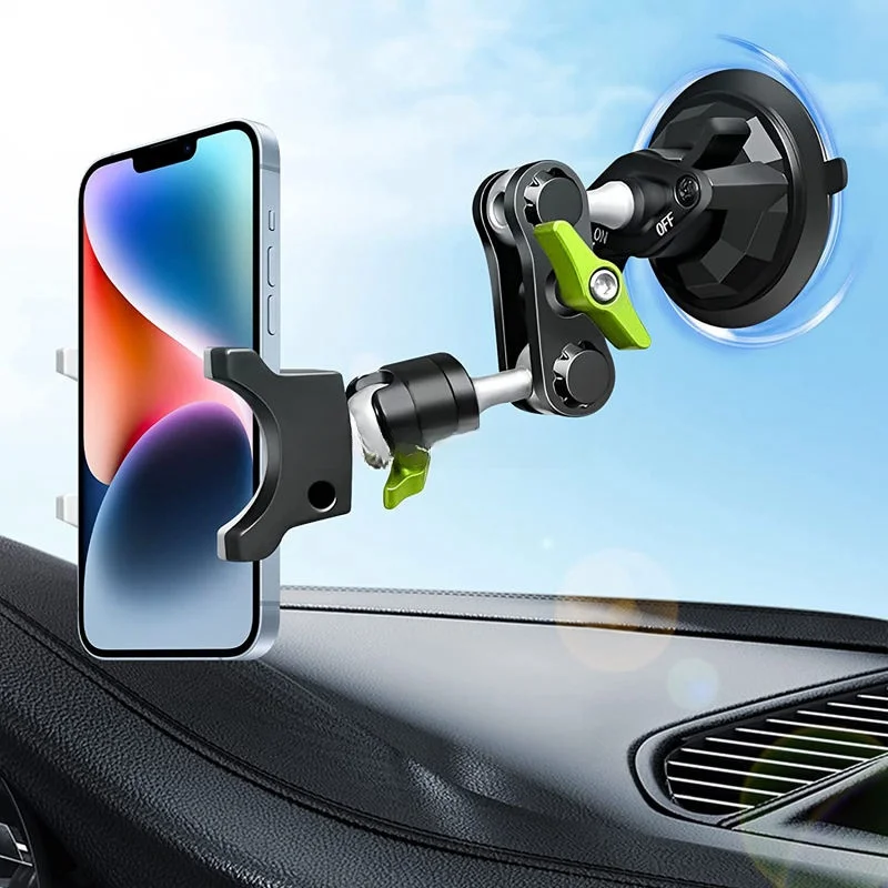 Automotive Universal 360 Degree Rotating Remote Control Metal Suction Cup Holder Dashboard Cell Phone Holder