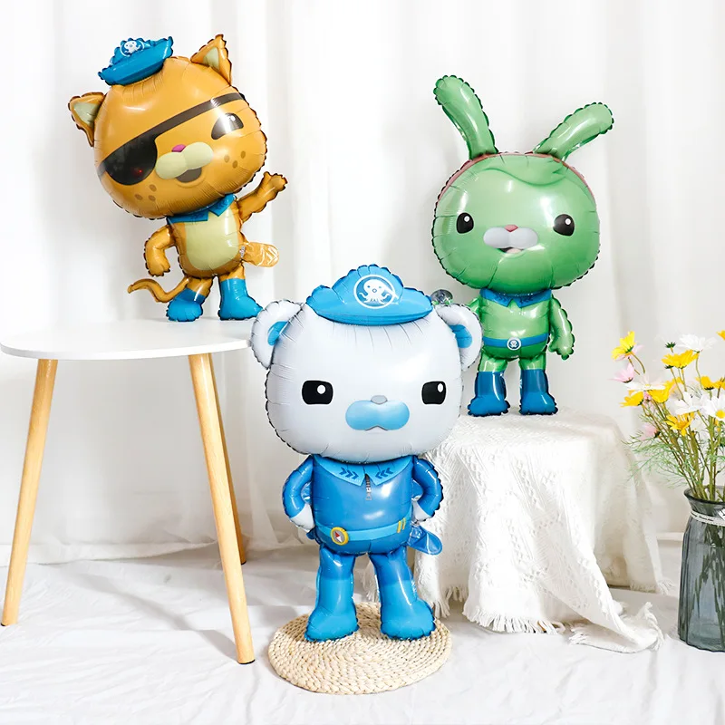 

Disney Octonauts Balloon Anime Cartoon Penguin Bear Cat Rabbit Aluminum Foil Balloons Children Birthday Partys Party Decorations