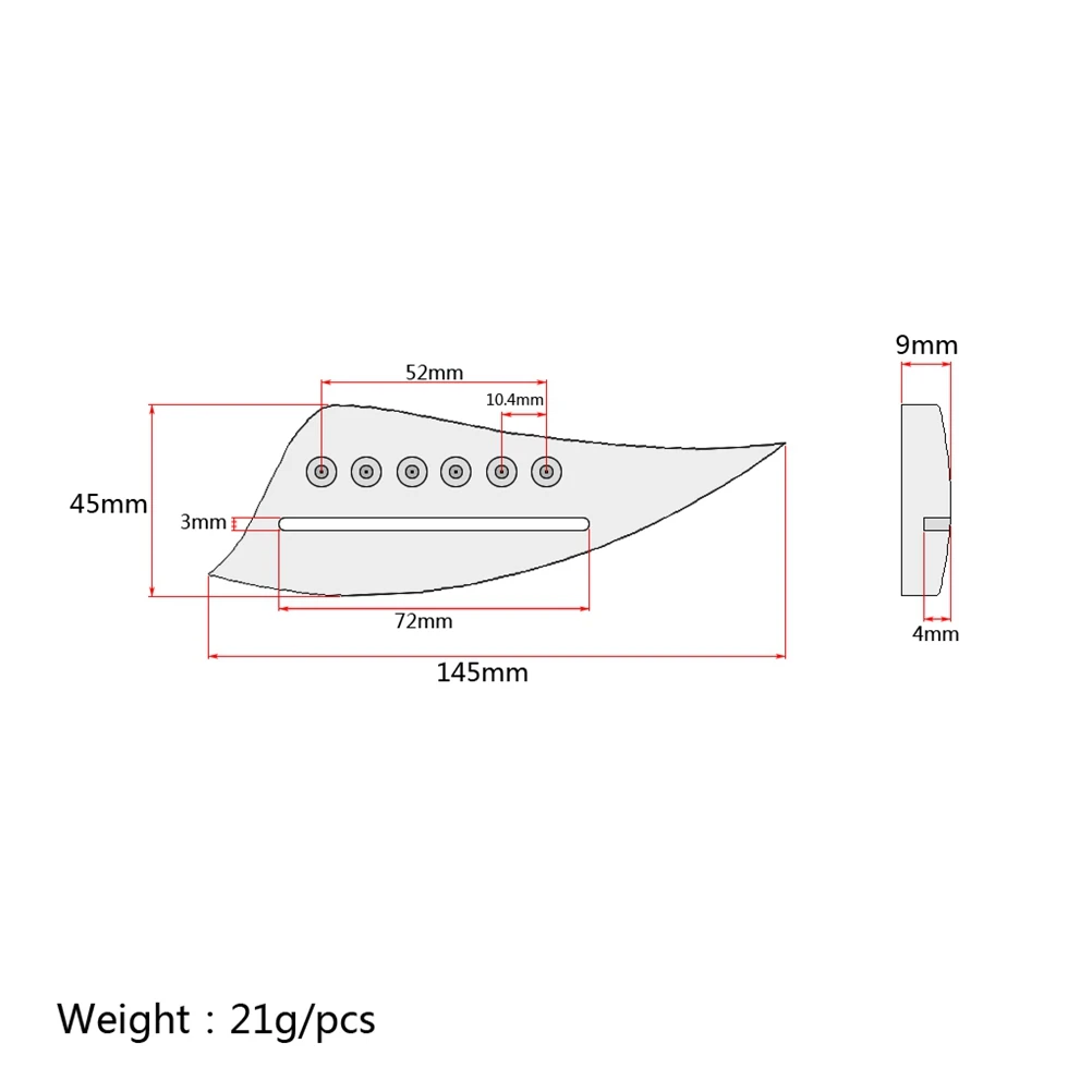 

Acoustic Guitar Bridge 6 Strings Saddle Replacement Parts 150mm 55 07mm String Hole Fit 34 36 38 Inch Vintage Sound