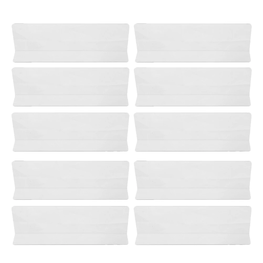 

10 Pcs Shelf Dividers 25CM Clear Plastic L Shaped Separators for Supermarket Home Store Organization