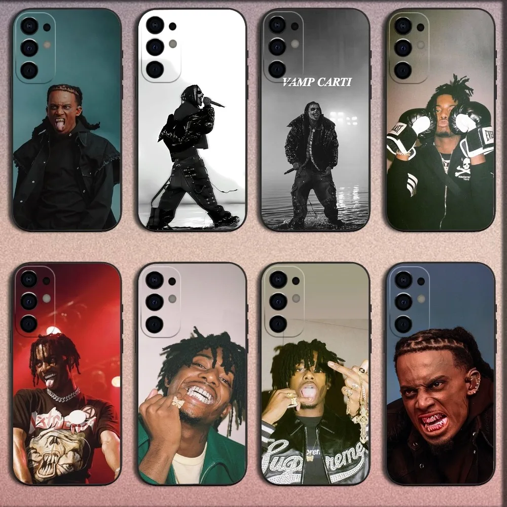 

Rapper P-Playboi Carti Phone Case For Samsung S25,S24,S21,S22,S23,S30,Ultra,S20,Plus,Fe,Lite,Note,10,9,5G Black Soft Cover