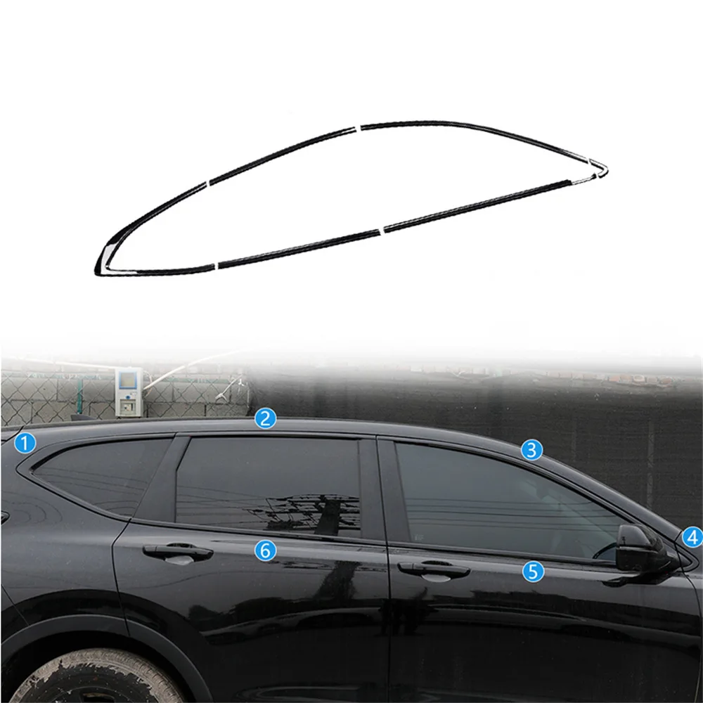 

For Honda CR-V CRV Breeze RW RT RY 2017-2022 Window Sill Trim Stainless Steel Car Door Frame Guard Strip Anti-Scratch