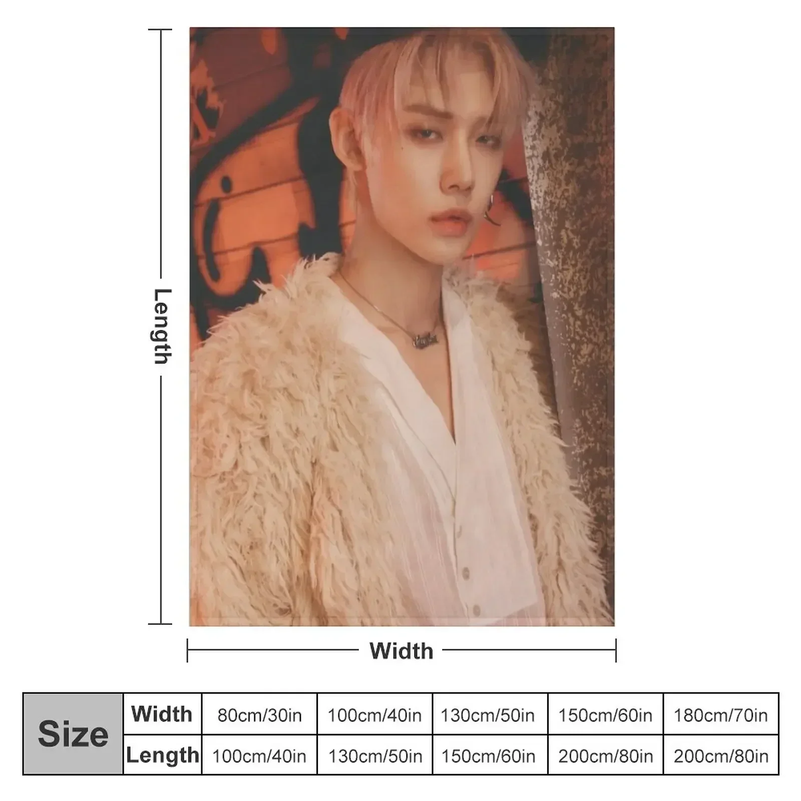 yeonjun Throw Blanket Shaggy warm for winter Blankets