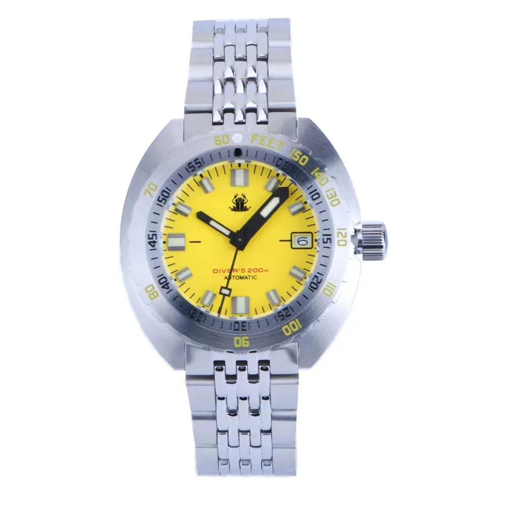 

Heimdallr Tactical Frog Personality Diving Watch Nh35 Movement 200 M Waterproof Mechanical Watch for Men Vintage Diver