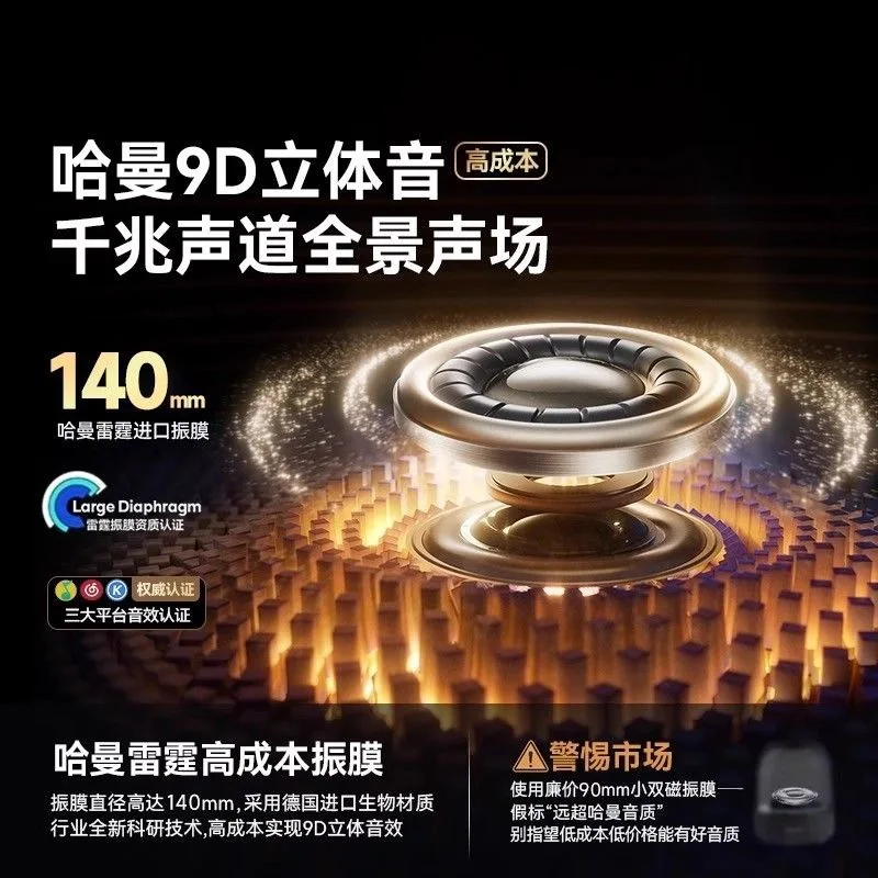 Oberteil mit HARMAN glasiertem kabellosem Bluetooth-Lautsprecher, Heim-Desktop-Audio, hohe Klangqualität