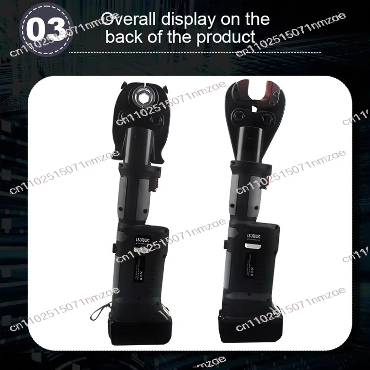 2-In-1 battery-powered hydraulic tool for cable cutting and crimping