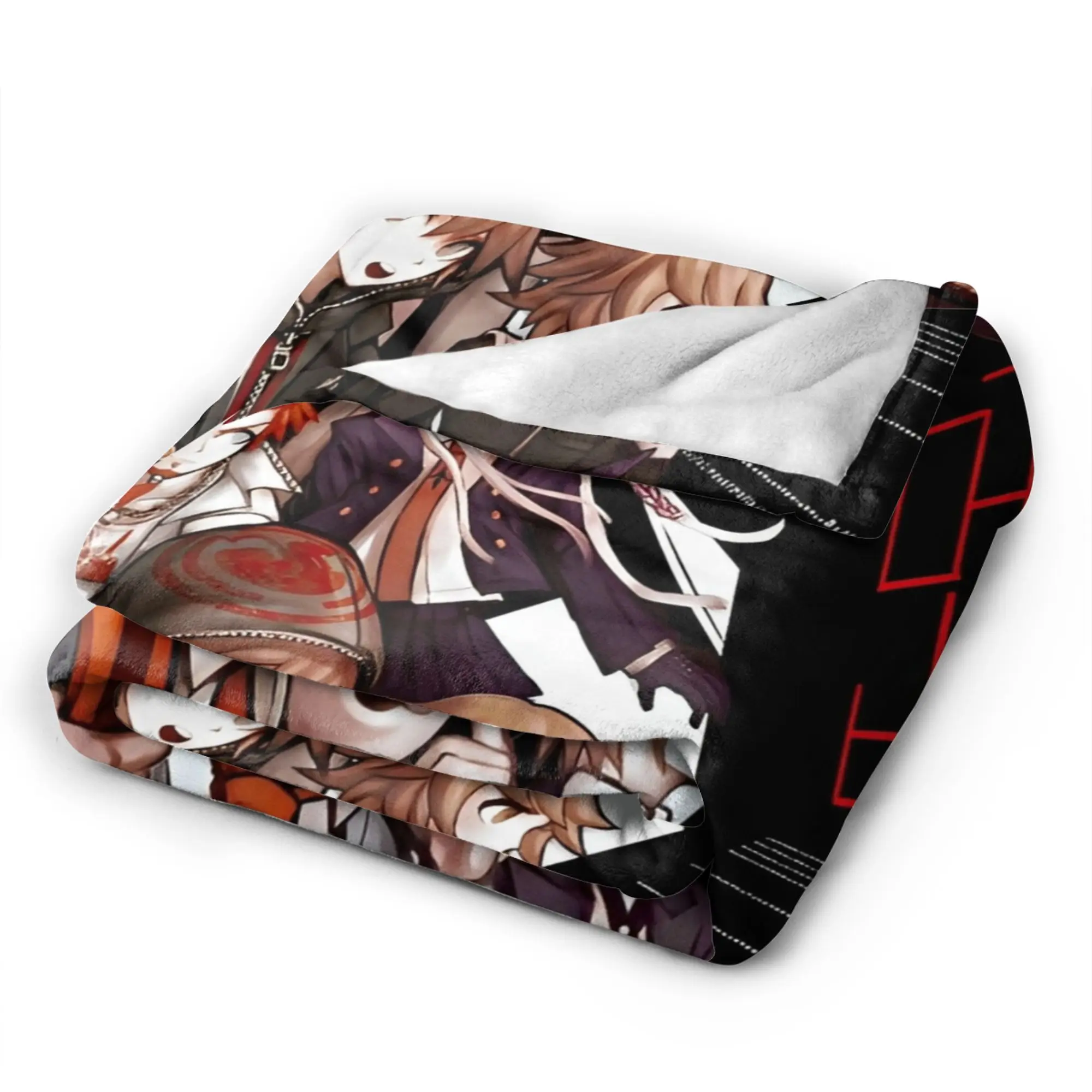 بطانية Danganronpa اليابانية الرسوم المتحركة بمقاسات متعددة، بطانيات مريحة فائقة النعومة للأريكة والسرير