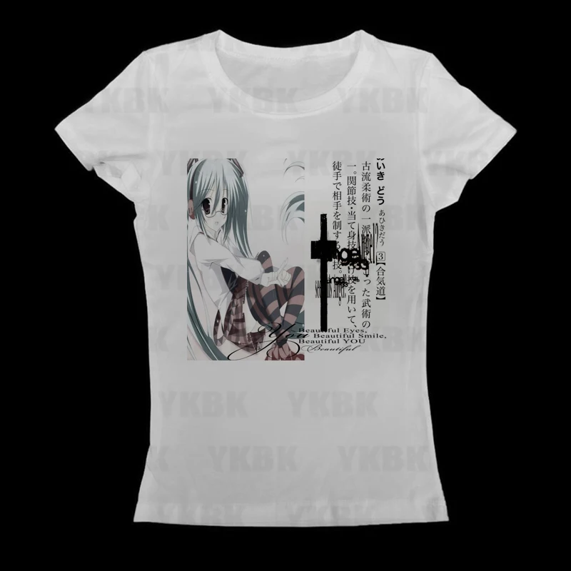 Kawaii Mädchen Kurzarm Print Anime Tees Y2k Stil Mode Tops Streetwear Frauen Harajuku Retro 90er Jahre Emo Casual Punk Baby