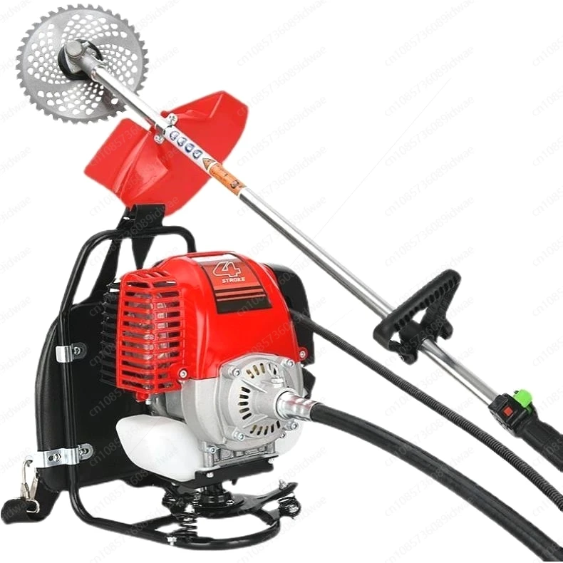 

A new generation of gasoline lawn mower four-stroke backpack type small household high-power lawn mower