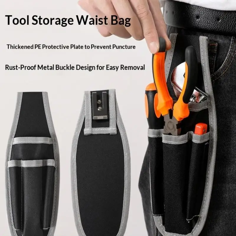 Multi-Layer Electrician Waist Tool Pouch Made of Thickened Oxford Cloth