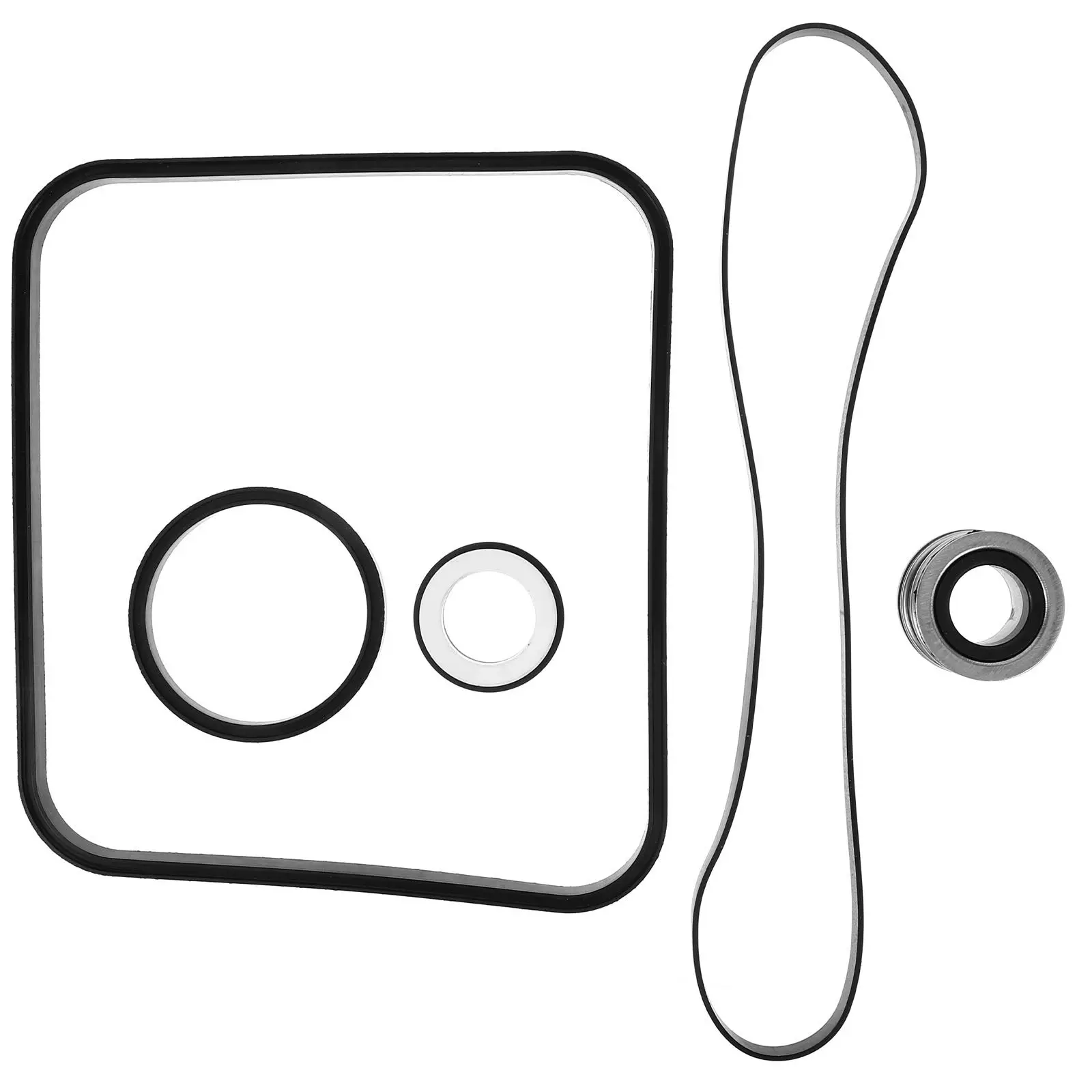 1Set Pool Pump O-Ring Seal Kit Rubber Sealing Ring for Swimming Pool Pump Leak Prevention Easy Install Compatible with Multiple