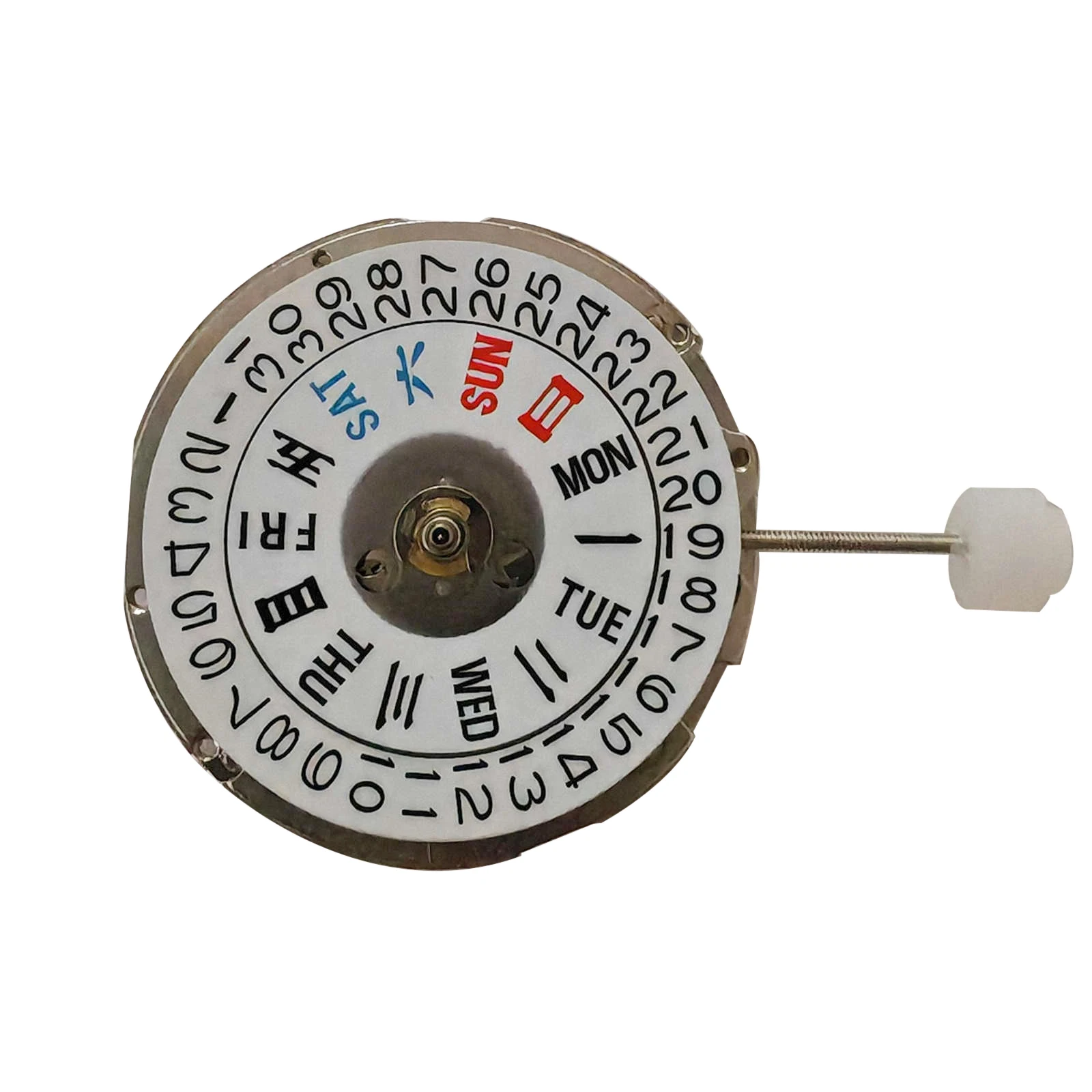 1PC Durable Mechanical Watch Movement 27.4mm 21600 BPH, 3 Hands with Date at 3 for Watchmaker Repair