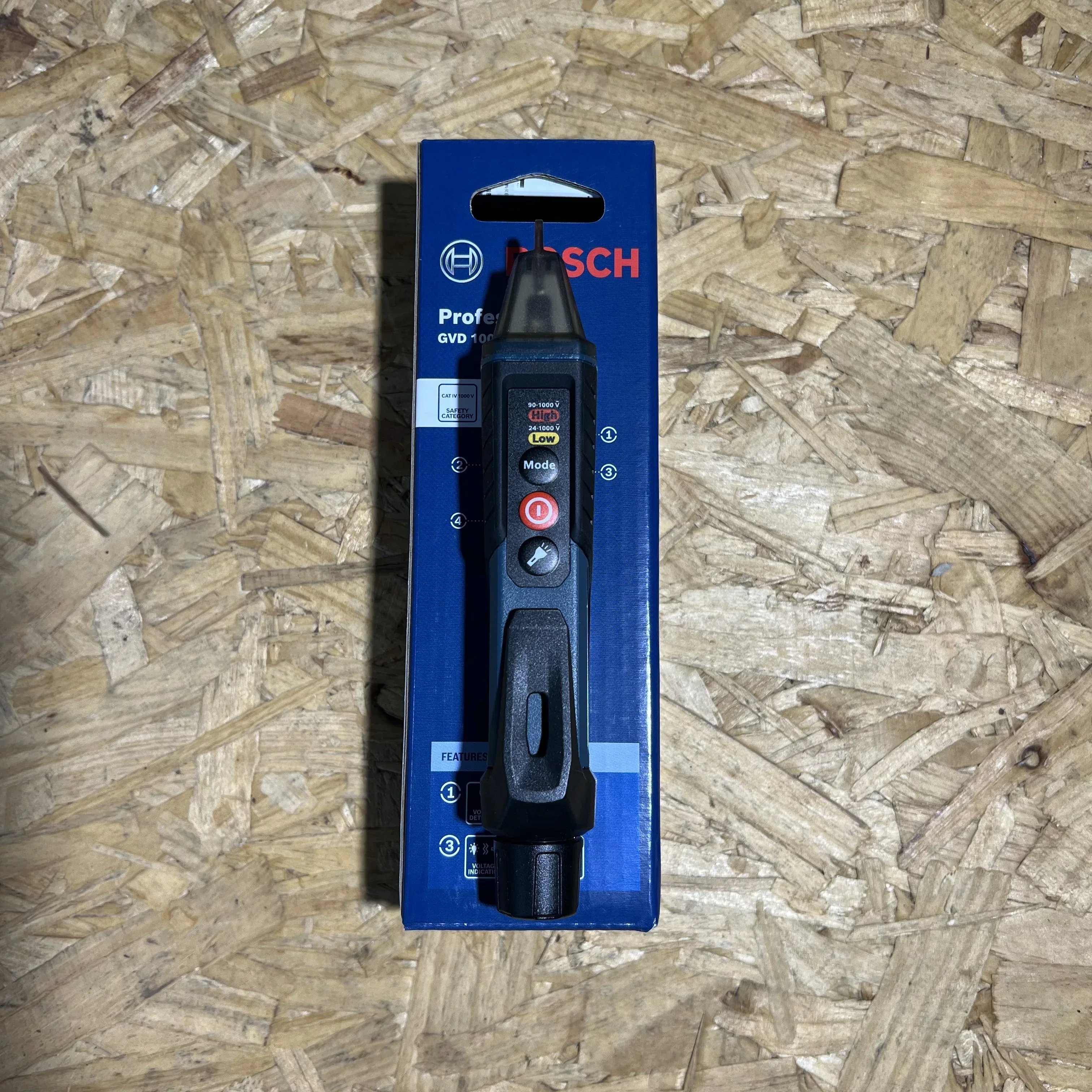 Bosch GVD 1000-17 Non-Contact Voltage Detector 24V-1000V Voltage Indicator Tester Pen Voltage Self-Test Smart Breakpoint Finder