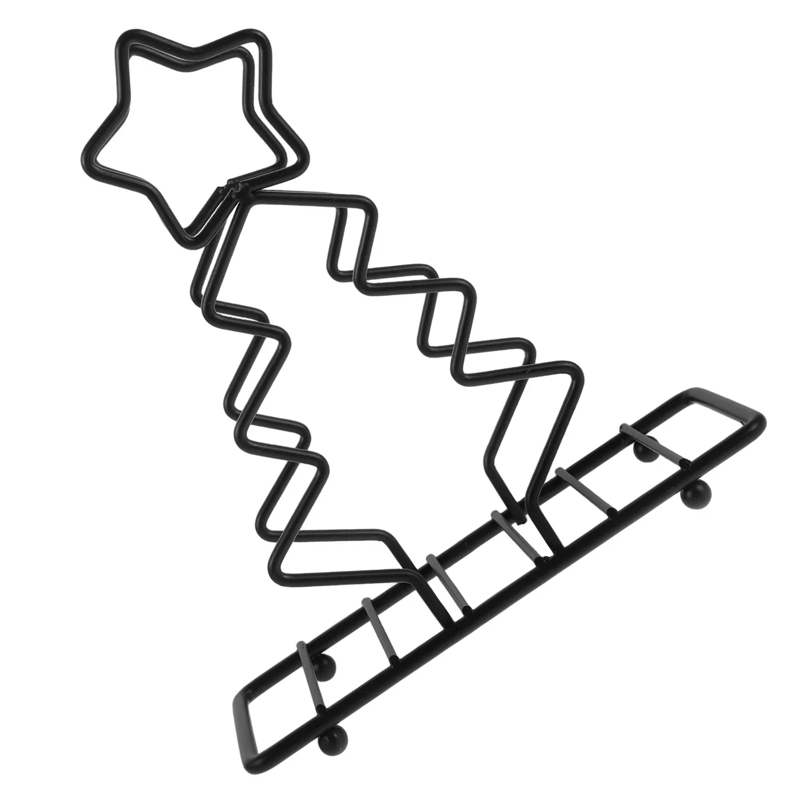 

Christmas Metal Napkin Holder Star Tree Design Upright Vertical Stand for Table Dining Room Kitchen Party Decorative Napkin